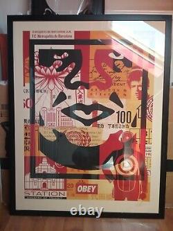 Shepard Fairey (OBEY) -Icon Collage bottom-Large format Signed & Numbered 56/70