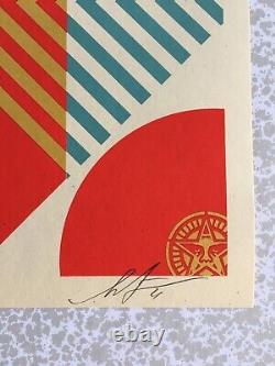 Shepard Fairey (OBEY) Rise Above Flower Sérigraphie signée xx/625