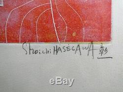 Shoichi Hasegawa Supb. Lithographie Orig. Transposition Numerotee 60/99 Signee