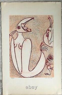 Surrealisme Max Ernst Grande Lithographie Signee Et Numerotee Soleil Noir 1976