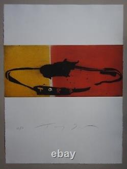 Tony SOULIE, Aquatinte originale signée et numérotée TAUROMACHIE, grand format