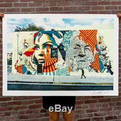 VHILS x SHEPARD FAIREY (OBEY) American Dreamers Signed Numbered/450