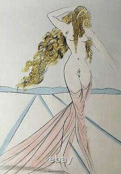 Venus, 1974, Salvador Dali. Lithographie originale signée, numérotée 161/250
