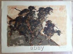 WEISBUCH Claude DON QUICHOTTE LITHOGRAPHIE ORIGINALE SIGNEE NUMEROTEE
