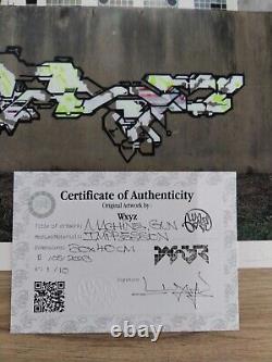 WXYZ Impression Signée et Numérotée 1/10 sérigraphie / Banksy obey invader