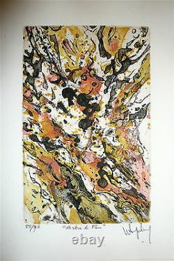 Wogensky Robert gravure originale signée numérotée Abstrait abstraction lyrique