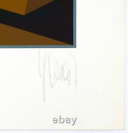 YVARAL / Sérigraphie originale / Horizon structure 1981 / signé numéroté crayon