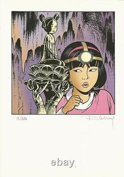 Yoko Tsuno Rare Serigraphie Originale Signe Au Crayon Par R Leloup N° 9-250
