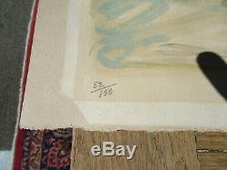 Yves BRAYER Chevaux en Camargue Lithographie originale signée et numérotée