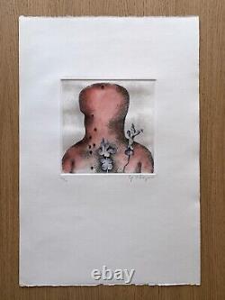 Yves RHAYÉ / Signed and numbered hand coloured etching print