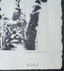 Zao Wou ki Gravure originale, eau-forte & aquatinte, 1994, signée & numérotée